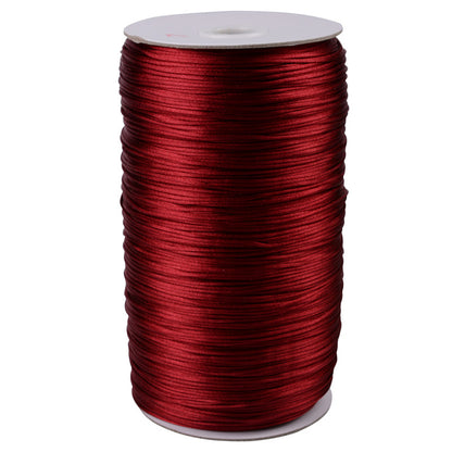 2.5mm Nylon Chinese Knot Cord – Korean Silk Style Braided Craft String for Jewelry Making, DIY Bracelet Necklace Weaving & Handmade Accessories