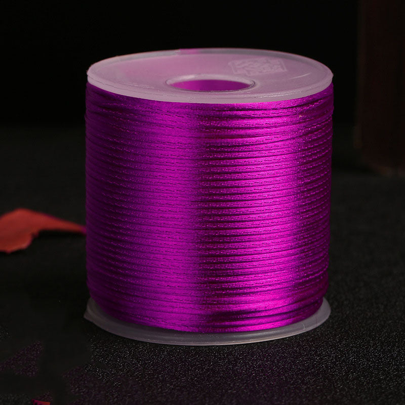 1.5mm Nylon Silk-Style Braiding Cord for Handmade Jewelry & Knot Art