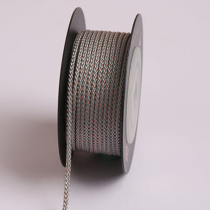 1.5mm Metallic Mambo Braided Cord for Jewelry Making, Shiny Craft Rope for Bracelets, Necklaces & DIY Decorations