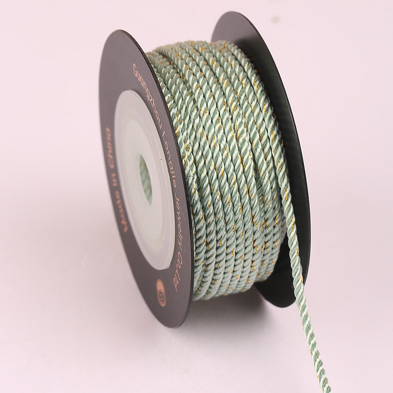 2.0mm Twisted Braiding Cord for DIY Jewelry Projects, Handmade Bracelet & Necklace String, Chinese Knot Weaving Rope, Fade-Resistant Craft Material