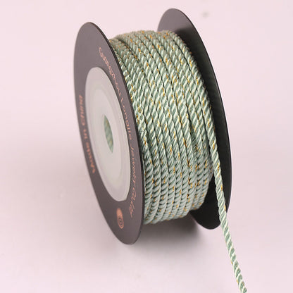 2.0mm Twisted Braiding Cord for DIY Jewelry Projects, Handmade Bracelet & Necklace String, Chinese Knot Weaving Rope, Fade-Resistant Craft Material