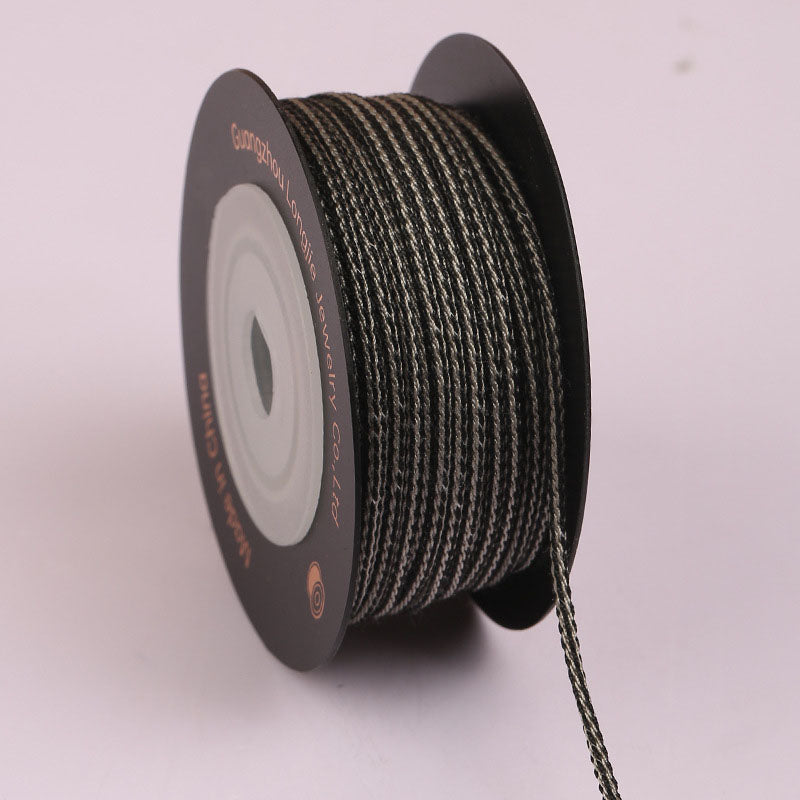 1.5mm Square Dragon Beard Braided Cord for DIY Jewelry Making, Bodhi Bead Bracelet & Necklace Weaving Rope, Smooth Polyester Craft String