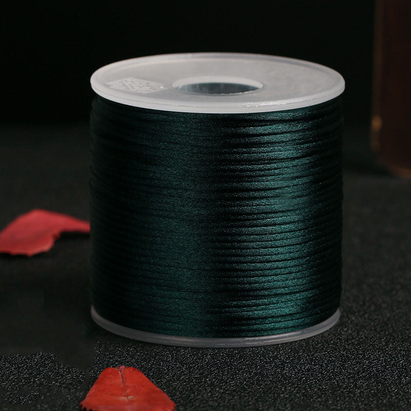 1.5mm Nylon Silk-Style Braiding Cord for Handmade Jewelry & Knot Art