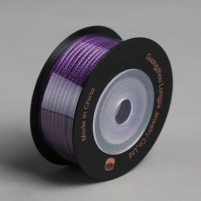 1.5mm Korean-Style Coated Weaving Thread for Handmade Jewelry, Bracelet Knotting & Traditional Craft Work, Multi-Color