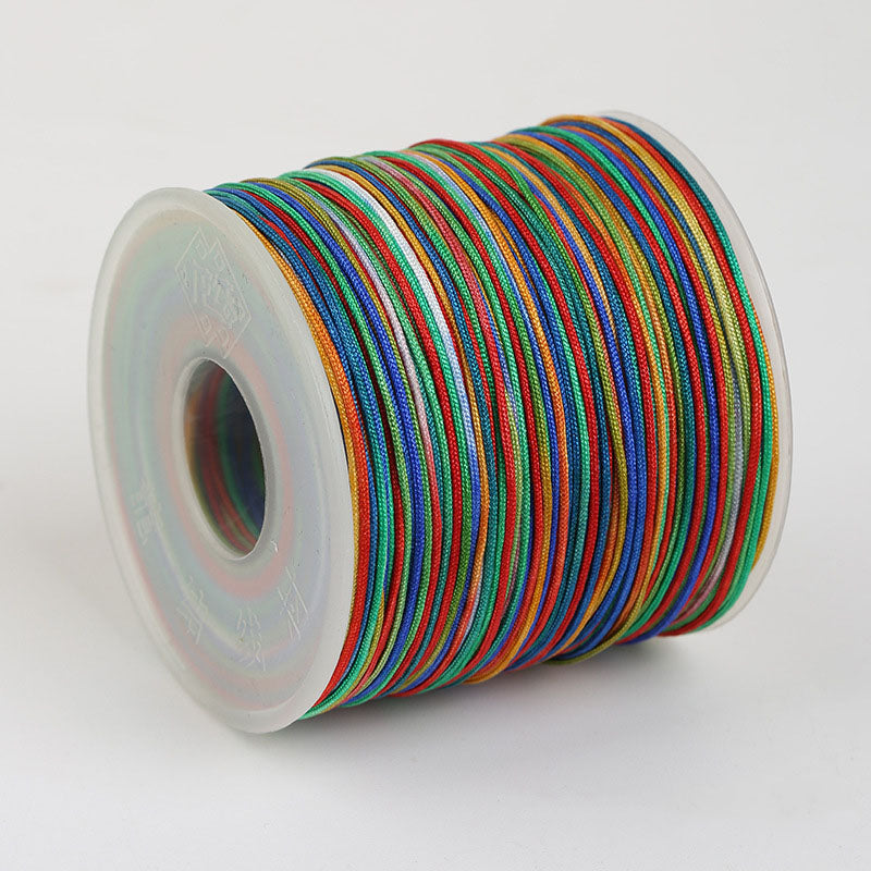 0.7mm Multicolor Nylon Braiding Thread for Jewelry & Handmade Beadwork