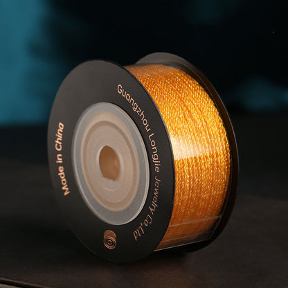 0.7mm Iridescent 18-Strand Braided Cord for Jewelry Making, Gradient Weaving Thread, DIY Bracelet & Decorative Craft Rope