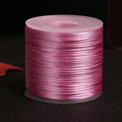 1.5mm Nylon Silk-Style Braiding Cord for Handmade Jewelry & Knot Art