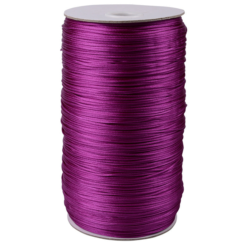 1.5mm Nylon Chinese Knotting Cord – Korean Silk Style Craft String for Jewelry Making, DIY Braiding & Weaving Rope, Fade-Resistant Beading Thread, 500m Bulk Spool