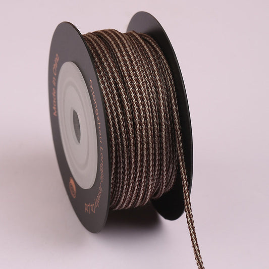 Multi-Color 1.5mm Dragon Beard Cord for Handmade Bracelets & Necklaces, Square Polyester Braiding Rope for Bodhi Bead Crafts