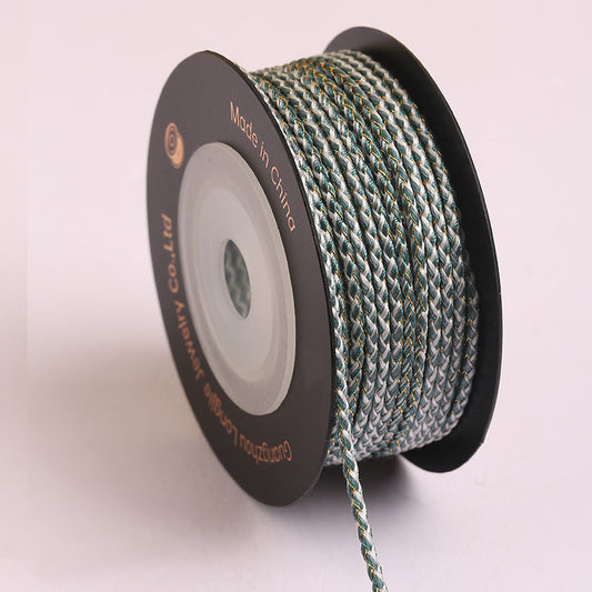 1.5mm Textured Dragon Scale Cord, Color Gradient Braided Rope for Jewelry Design, Decorative Knotting & DIY Crafts