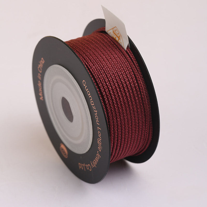 Individual Pack 1.5mm Eight-Strand Braided Cord, Soft Polyester Weaving String for Bracelets, Necklace Crafts & Handmade Accessories