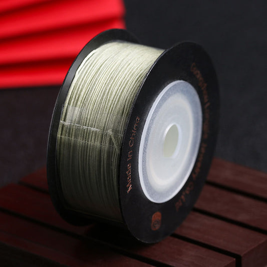 0.5mm Nylon Jewelry Thread, Long Length 100m Craft Cord for Handmade Bracelets, Necklaces & Knotting Projects, Factory Color Options