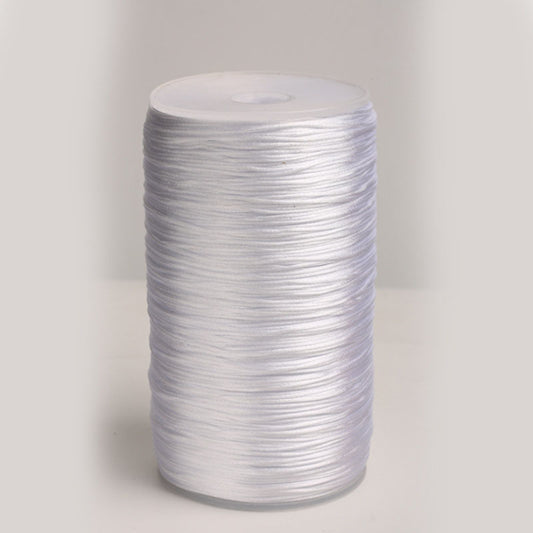 Korean Style Ice Silk No.6 2.0mm Cord for DIY Bracelet Making, Necklace Weaving & Traditional Knot Craft Rope, Color Options