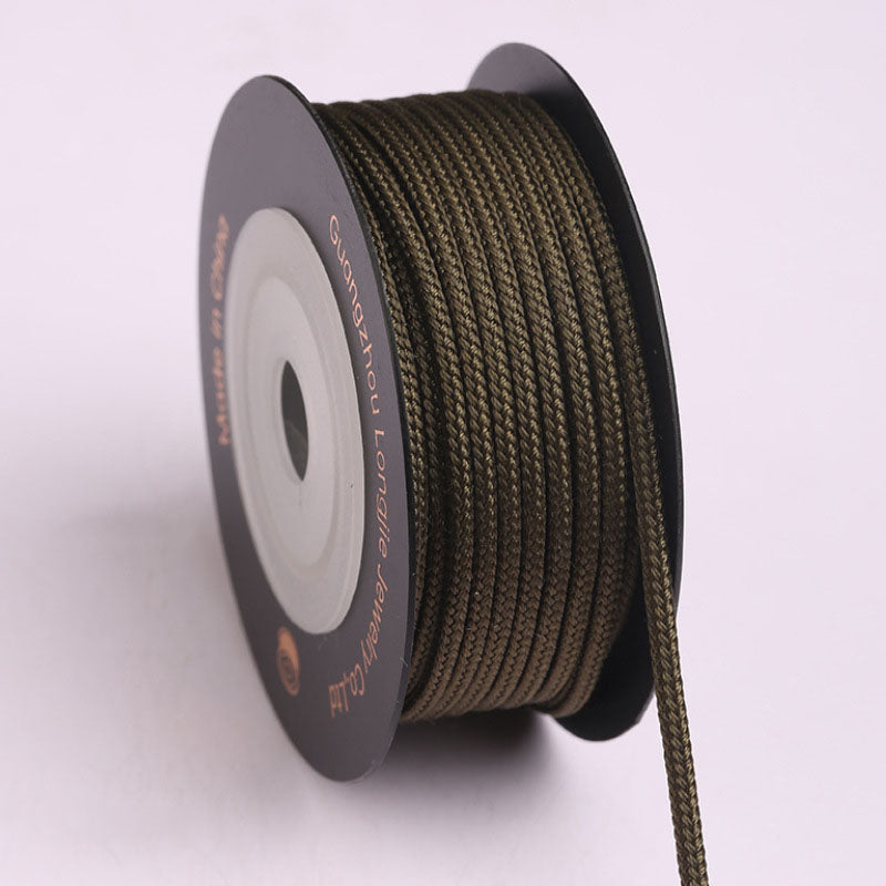 Soft 2mm Craft Rope, Round Jewelry Thread for Pendant Design, Handwoven Accessories & Creative DIY Projects