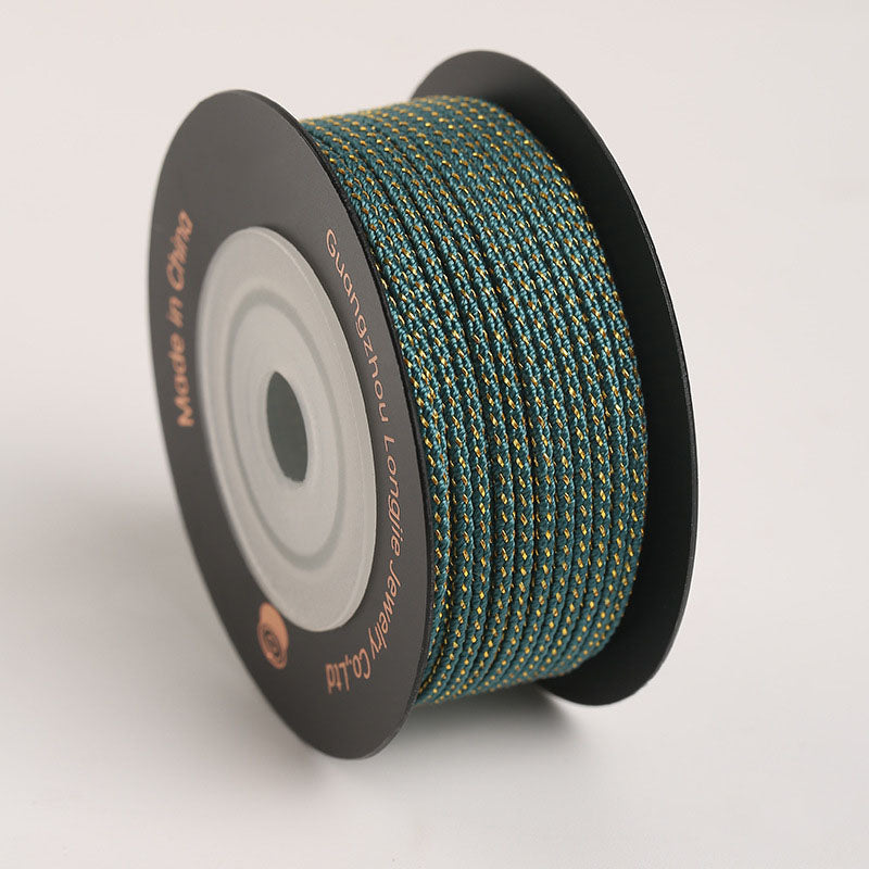 Decorative 1.8mm Mambo Braiding Cord, Starry Jewelry Rope for Friendship Bracelets, Beading Projects & DIY Handcrafts