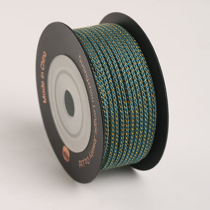 Decorative 1.8mm Mambo Braiding Cord, Starry Jewelry Rope for Friendship Bracelets, Beading Projects & DIY Handcrafts