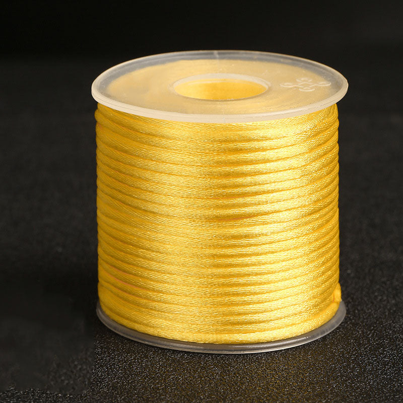 2mm Nylon Korean Silk Braided Cord for Bracelet Design, Pendant Crafting & Handwoven Accessories