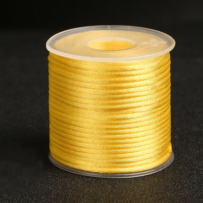 2mm Nylon Korean Silk Braided Cord for Bracelet Design, Pendant Crafting & Handwoven Accessories