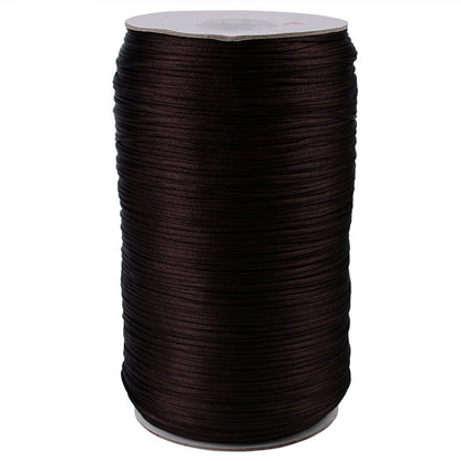 1.5mm Nylon Chinese Knotting Cord – Korean Silk Style Craft String for Jewelry Making, DIY Braiding & Weaving Rope, Fade-Resistant Beading Thread, 500m Bulk Spool