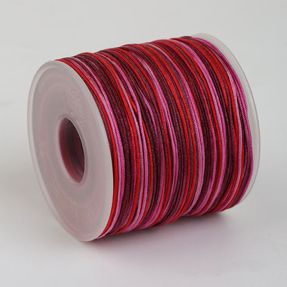 Variegated Nylon Jewelry String 0.7mm for Bracelet, Knotting & Decorative Craft Use