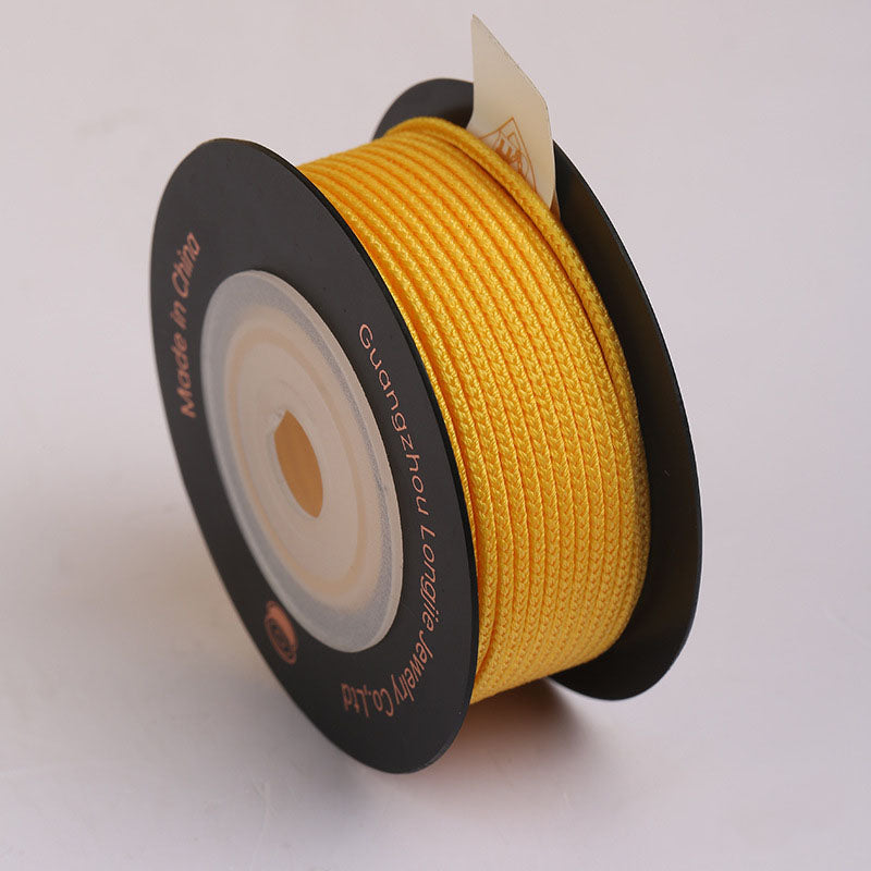 Individual Pack 1.5mm Eight-Strand Braided Cord, Soft Polyester Weaving String for Bracelets, Necklace Crafts & Handmade Accessories