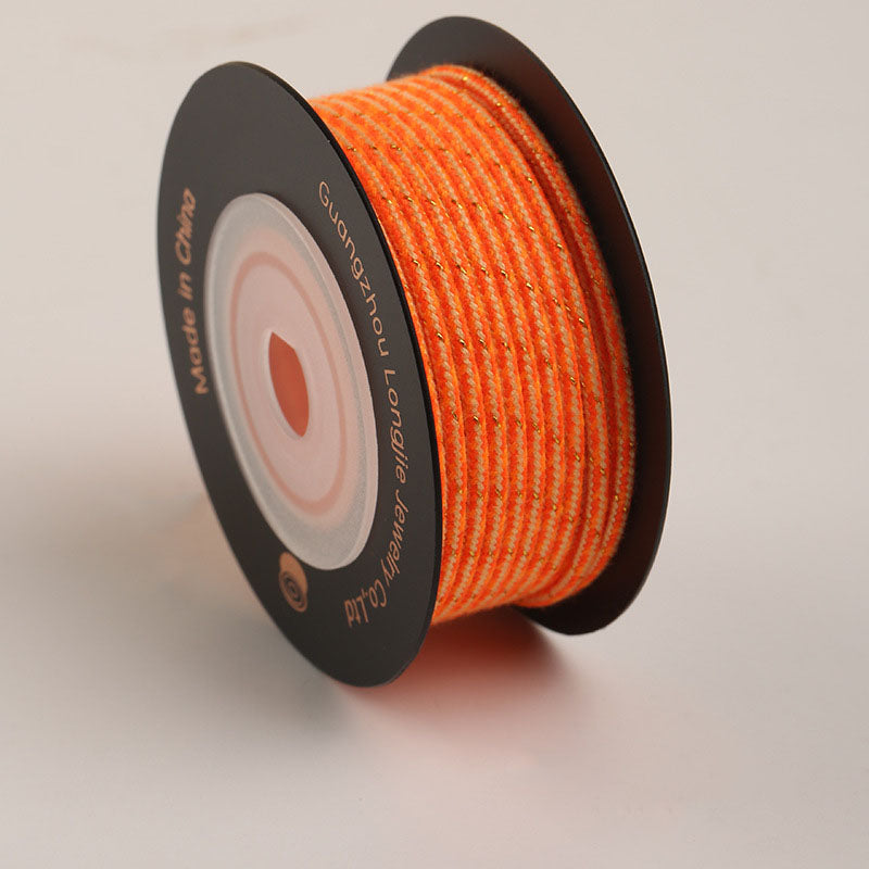 Handmade Jewelry Cord 2.0mm Polyester Cotton Rope, Colorful DIY Bracelet String, Boho Style Craft Thread