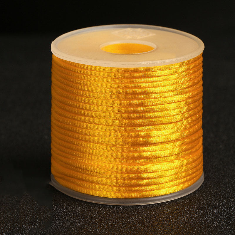 2mm Nylon Korean Silk Braided Cord for Bracelet Design, Pendant Crafting & Handwoven Accessories
