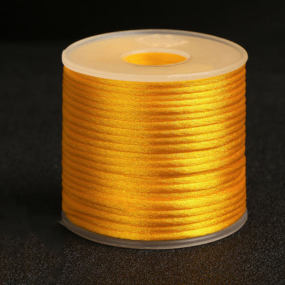 2mm Nylon Korean Silk Braided Cord for Bracelet Design, Pendant Crafting & Handwoven Accessories