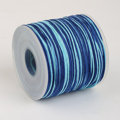 Variegated Nylon Jewelry String 0.7mm for Bracelet, Knotting & Decorative Craft Use