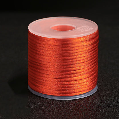 2mm Nylon Korean Silk Braided Cord for Bracelet Design, Pendant Crafting & Handwoven Accessories