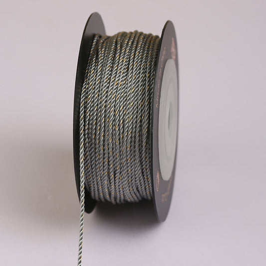 Decorative 1.0mm Twisted Jewelry Cord for DIY Bracelet & Necklace Making, Handwoven Craft Rope, Colorful Accessory Thread