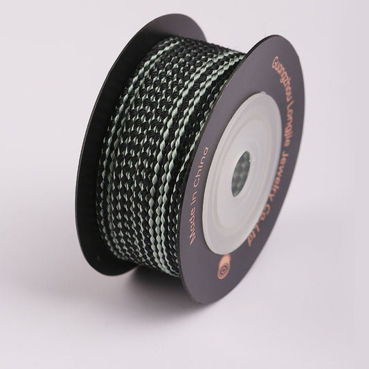 Decorative 1.5mm Dragon Scale Polyester Cord for Jewelry Crafting, DIY Bracelet & Necklace Making Rope, Colorful Thread