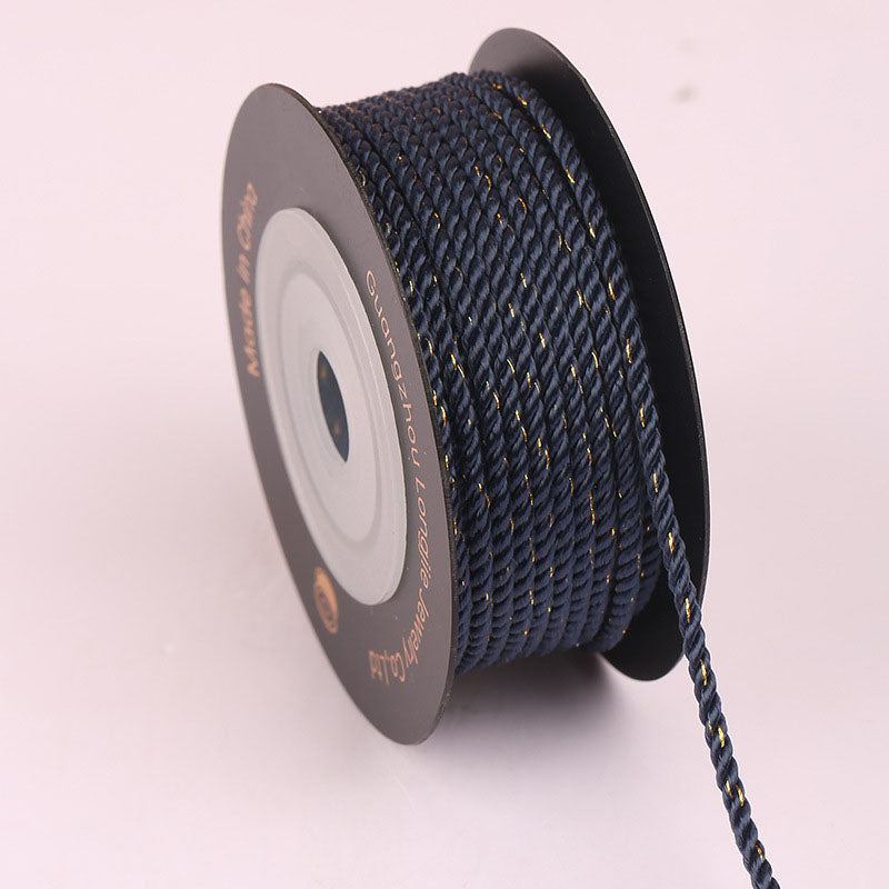 2.0mm Spiral Twisted Cord for Handmade Accessories, DIY Jewelry Weaving Rope, Chinese Knot Craft String, Durable Fade-Resistant Design