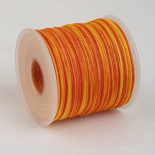 0.7mm Jade-Inspired Color Blend Cord for DIY Jewelry Weaving and Accessories Making