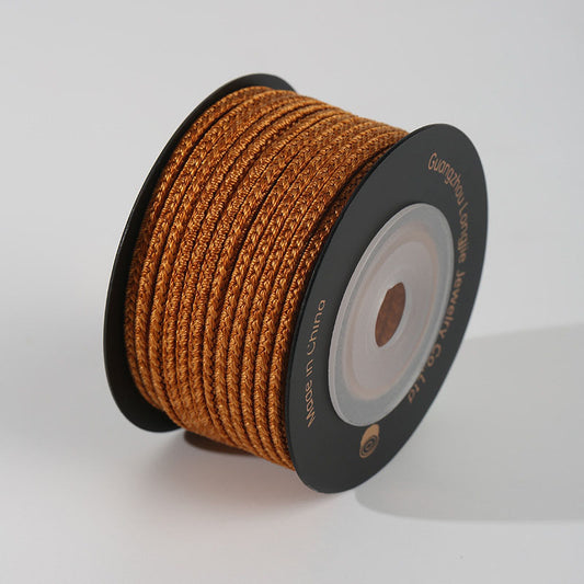 2.5mm Soft Woven Jewelry Cord, Multi-Color 8-Strand Braiding String for Handmade Accessories, Bracelets & Decorative Crafts
