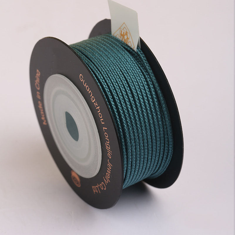 1.5mm Polyester 8-Strand Braiding Cord, Soft Individual Wrapped Jewelry Rope for DIY Bracelet Weaving, Knotting & Craft Supplies