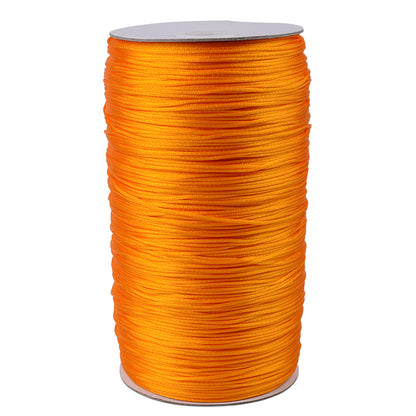 1.5mm Korean Silk Nylon Cord for Chinese Knotting & DIY Jewelry Making – Durable Braiding and Weaving Thread, Fade-Resistant Craft Rope, 500m Large Roll for Handmade Projects