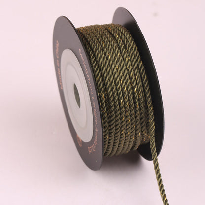 2.0mm Spiral Twisted Cord for Handmade Accessories, DIY Jewelry Weaving Rope, Chinese Knot Craft String, Durable Fade-Resistant Design