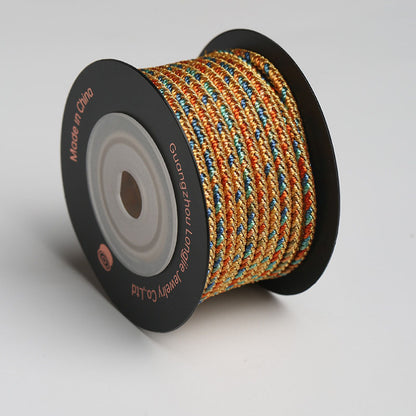 Decorative 3.0mm 8-Strand Woven Cord for Friendship Bracelets, Jewelry Braiding, Wristbands & DIY Craft Projects