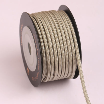 3mm Decorative Round Cord for Handwoven Jewelry, Chinese Knot Art and Creative Crafts
