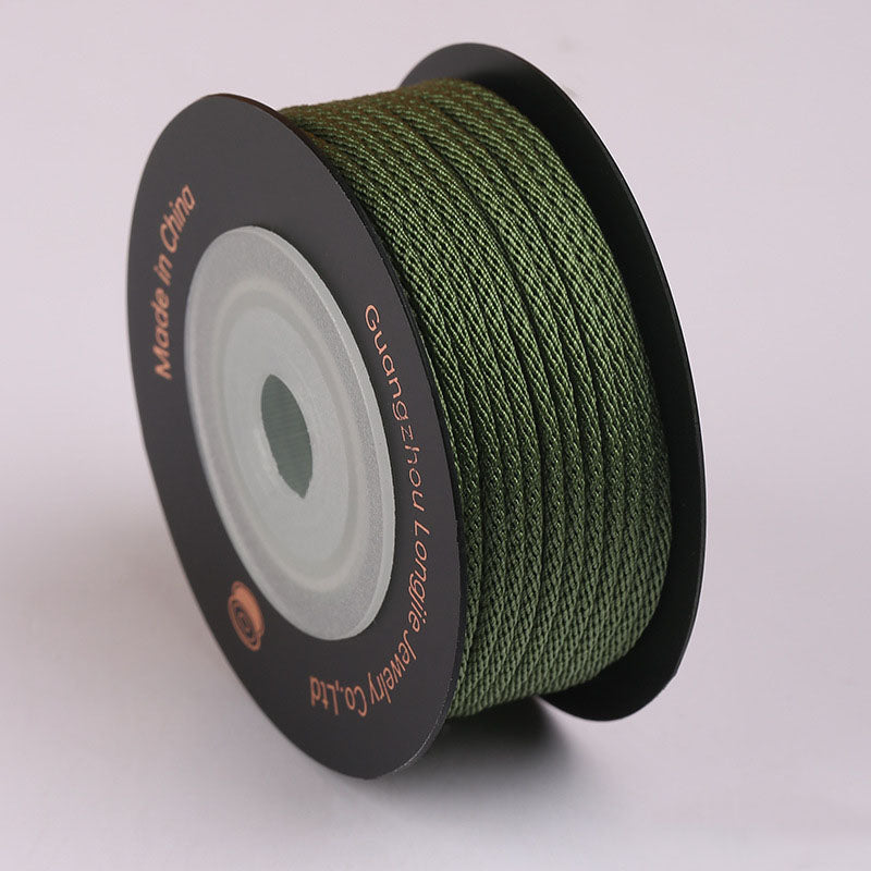1.5mm Smooth Corn Pattern Craft Cord for Jewelry Projects, Polyester Braided String for DIY Bracelets, Necklaces & Handmade Accessories