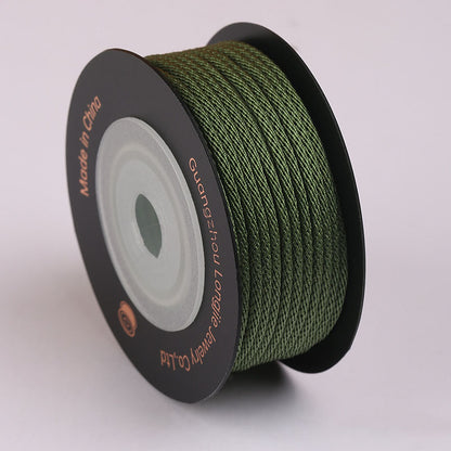 1.5mm Smooth Corn Pattern Craft Cord for Jewelry Projects, Polyester Braided String for DIY Bracelets, Necklaces & Handmade Accessories