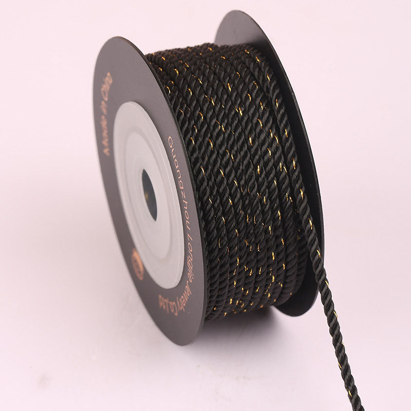 2.0mm Spiral Twisted Cord for Handmade Accessories, DIY Jewelry Weaving Rope, Chinese Knot Craft String, Durable Fade-Resistant Design