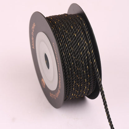 2.0mm Spiral Twisted Cord for Handmade Accessories, DIY Jewelry Weaving Rope, Chinese Knot Craft String, Durable Fade-Resistant Design