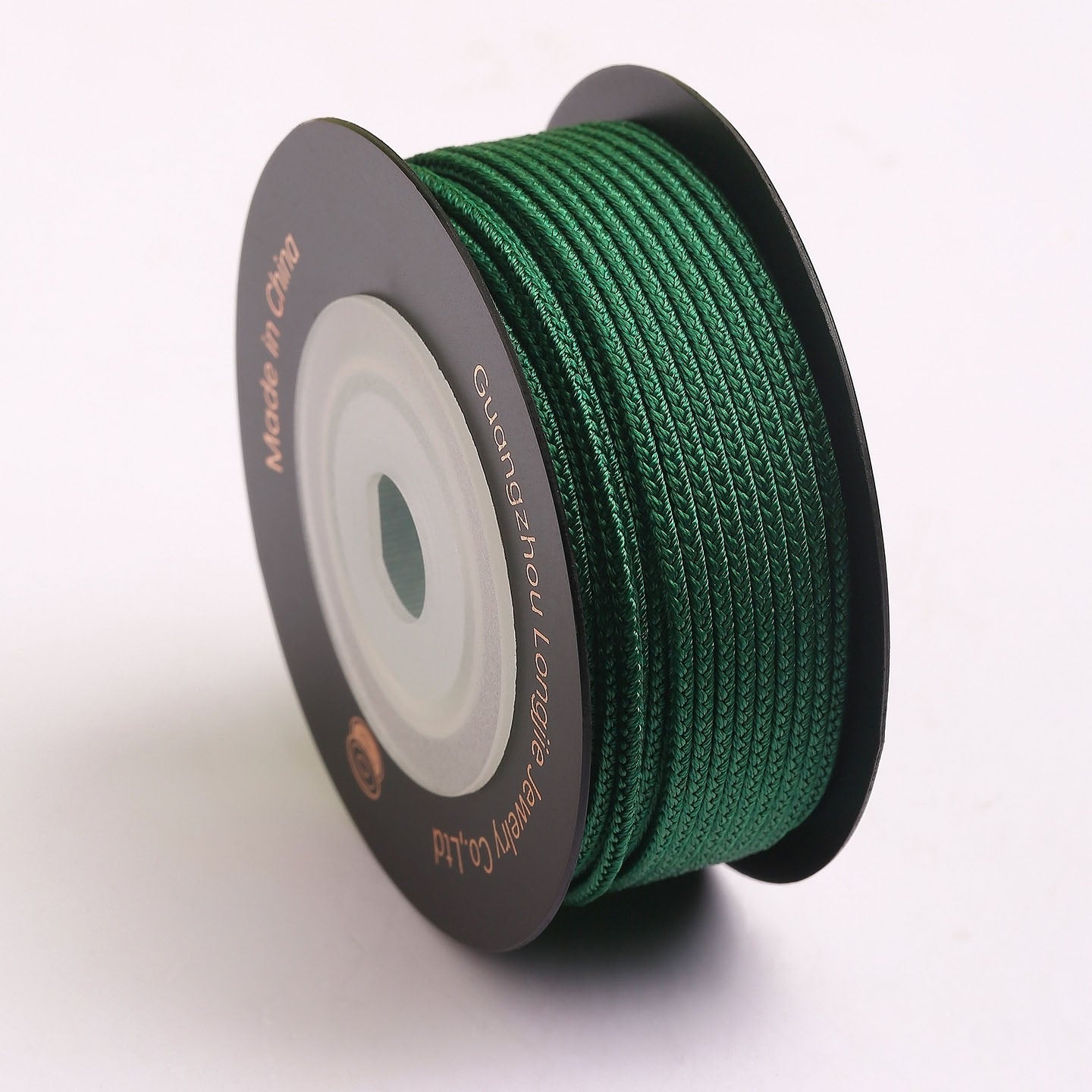 1.5mm Polyester 8-Strand Braiding Cord, Soft Individual Wrapped Jewelry Rope for DIY Bracelet Weaving, Knotting & Craft Supplies