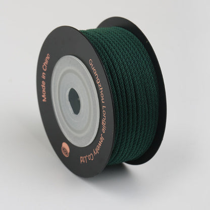 1.5mm Smooth Corn Pattern Craft Cord for Jewelry Projects, Polyester Braided String for DIY Bracelets, Necklaces & Handmade Accessories