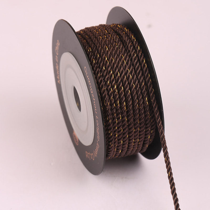 2.0mm Spiral Twisted Cord for Handmade Accessories, DIY Jewelry Weaving Rope, Chinese Knot Craft String, Durable Fade-Resistant Design