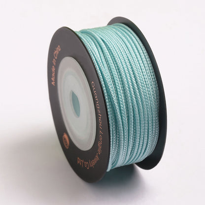 1.5mm Polyester 8-Strand Braiding Cord, Soft Individual Wrapped Jewelry Rope for DIY Bracelet Weaving, Knotting & Craft Supplies