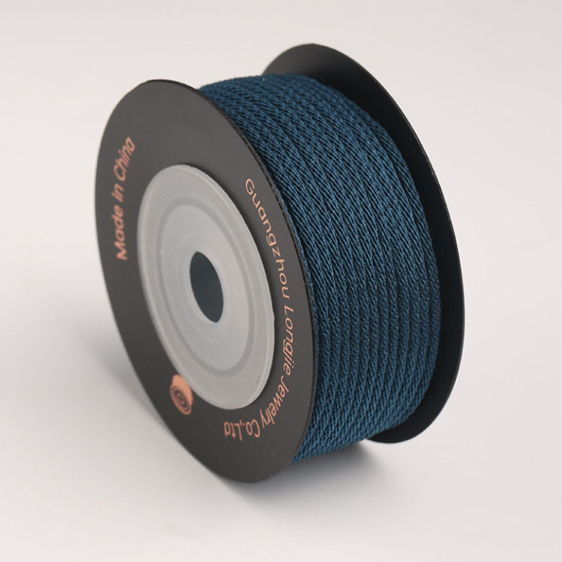1.5mm Smooth Corn Pattern Craft Cord for Jewelry Projects, Polyester Braided String for DIY Bracelets, Necklaces & Handmade Accessories