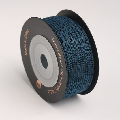 1.5mm Smooth Corn Pattern Craft Cord for Jewelry Projects, Polyester Braided String for DIY Bracelets, Necklaces & Handmade Accessories